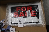 24- “for sale” signs