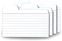 Find It Tabbed Index Cards, 3 x 5 Inches, White, 4