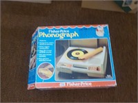 Vintage Fisher Price phonograph with box