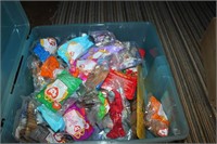 container of ty beanie babies