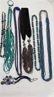 (6) VINTAGE BEADED NECKLACES