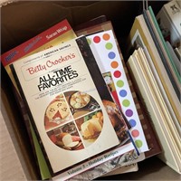 Box of Cookbooks w/ Others