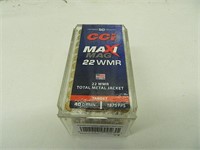 CCI MAXI MAG 22 WMR TMJ 40 GR 50RD BOX