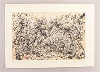 American Etching Paper Signed Jackson Pollock A.P.