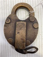 MAIN CENTRAL RAILROAD PADLOCK, NO KEY