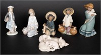 Lladro Porcelain Figurine Grouping Collection Lot