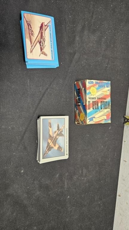 World War 2 trading cards and airplane trading