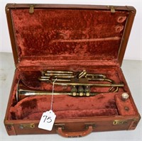F.E. Olds & Sons trumpet, STII, w/case &
