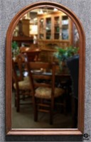 Arched  Mirror in Solid Wood Frame