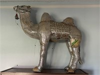 Vintage Paper Mache Christmas Camel Decoration