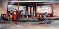 JOAN SIMPSON LITHOGRAPH ON CANVAS TOMS MARKET