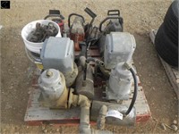 Pallet of 2 fuel metering pumps, JD baler teeth