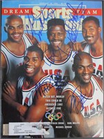 Signed 1992 Olympic Basketball Dream Team SI Cover