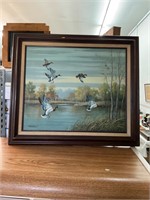 Oil on Canvas Duck Painting
