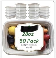 PLASTIC MEAL PREP CONTAINERS 50PCS