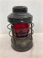 Red globe railroaders lamp.