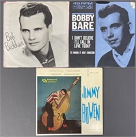 Jimmy Bowen Bob Beckham Bobby Bare Vinyl 45s