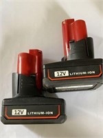 (2) 12V BATTERIES (NO CHARGER)