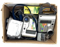 Assorted Movie Cameras Including SONY, Canon and