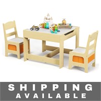 Kids Table and Chair Set, 3in1 Activity Table