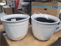 Southern Patio - (2 Pack) Grey Planters