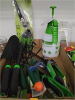 Sprayer, Grass Shears & Misc Gardening Tools