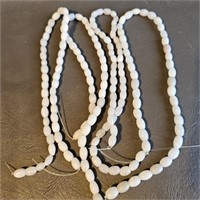 Beads - Snow Quartz Oval