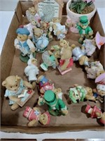 Flat of cherished Teddy figurines