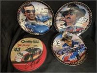 3 NASCAR 8 “ PLATES AND AUTOGRAPHED MOUSE PAD