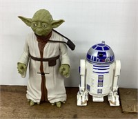 Yoda and R2D2 Star Wars figures