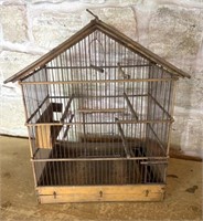 Vintage Bird Cage 14" x 10" x 19"