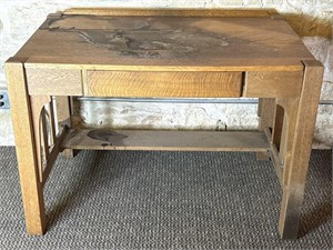 Vintage Wood Desk 43” x 27” x 30”