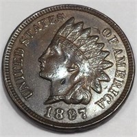 1897 Indian Head Penny High Grade