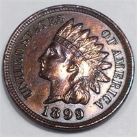 1899 Indian Head Penny AU/BU