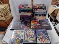 Mixed DVD & VHS Tapes Lot