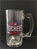 Houston Rockets Glass Beer Mug