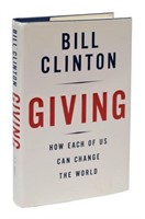 AUTOGRAPHED BOOK: "GIVING", BILL CLINTON