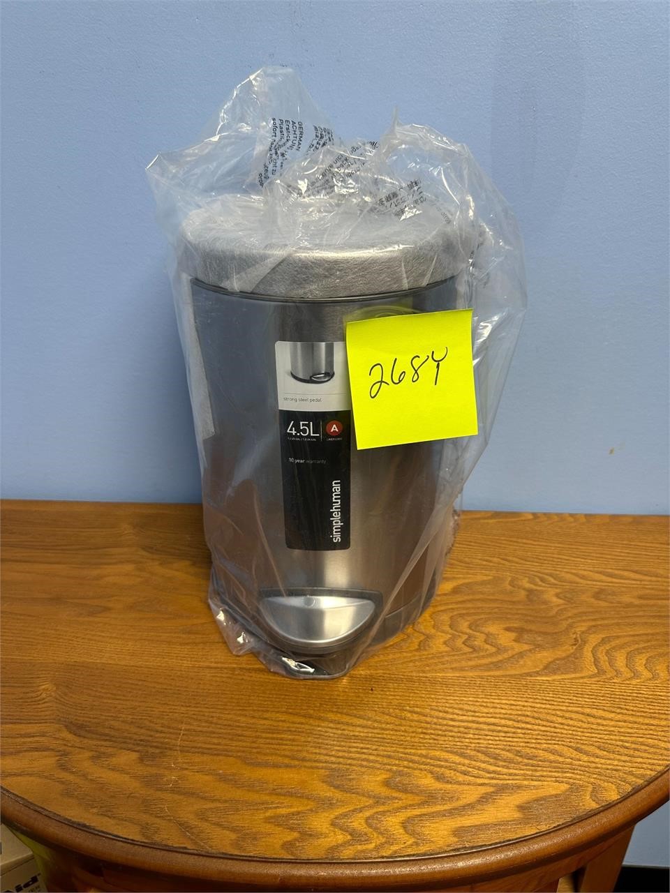 SIMPLE HUMAN 4.5L Trash Can (stainless)