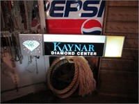 Vintage Kaynar Diamonds Lighted Sign 49"