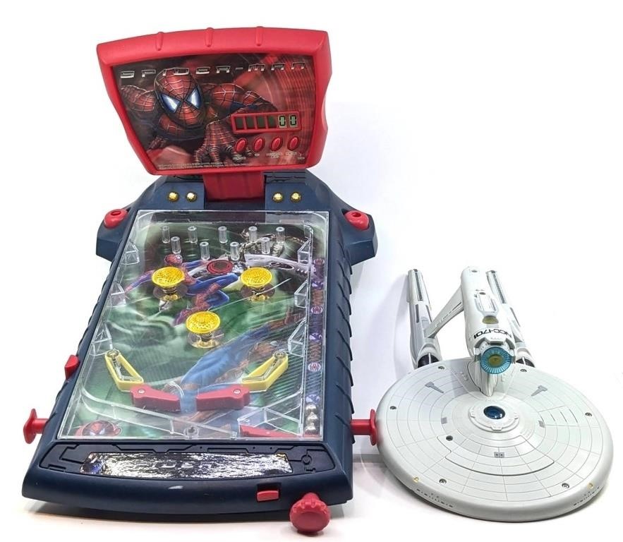 Tabletop Pinball and Star-Trek Toy