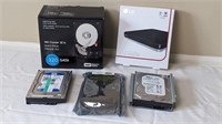 DVD WRITER, WD CAVIAR SE16 HARD DRIVE, AND USED HA