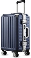 LUGGEX Carry On Luggage with Aluminum Frame