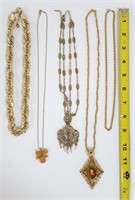 Gold-Tone Newer & Antique-Style Necklaces