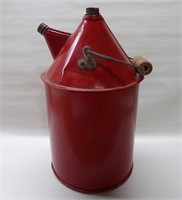 Red Painted Metal Fuel Can