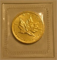 1985 Canadian Maple Leaf $5 Gold Coin