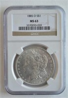 1885-O NGC MS 63 Morgan Dollar