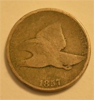 1857 Flying Eagle 1 Cent Coin