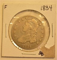 1834 Capped Bust Half Dollar - Small Letters/Date