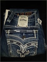 Rock Revival Jean's mens size 31 Ayaan straight