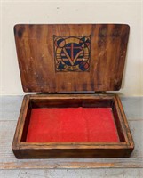 Wooden Bible Box Case 1979 Terry Cole